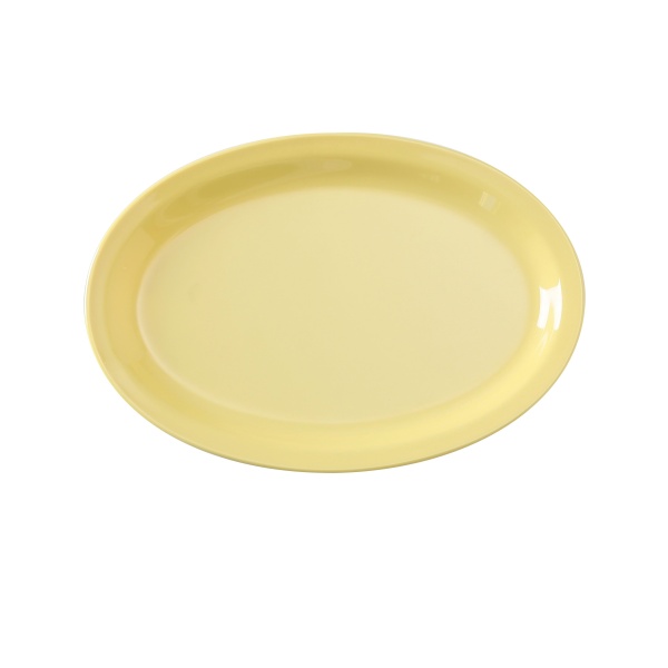 NS-512Y Nessico 12" X 6 3/4" Oval Platter W/Narrow Rim Yellow