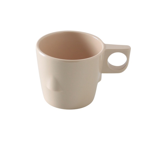 NS-9011T Nessico 3" Stackable Bulbous Cup 8 oz Tan