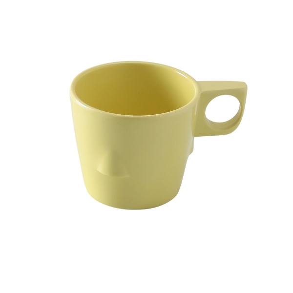 NS-9011Y Nessico 3"X 2 3/4" Stackable Bulbous Cup 8 oz Yellow