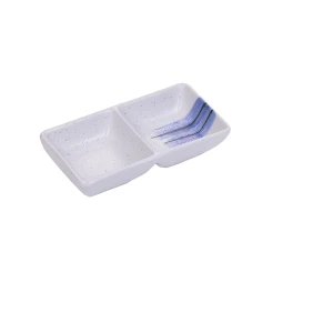 OC-4031 Ocean 5 1/2" X 3" Double Sauce Dish 2 oz Each