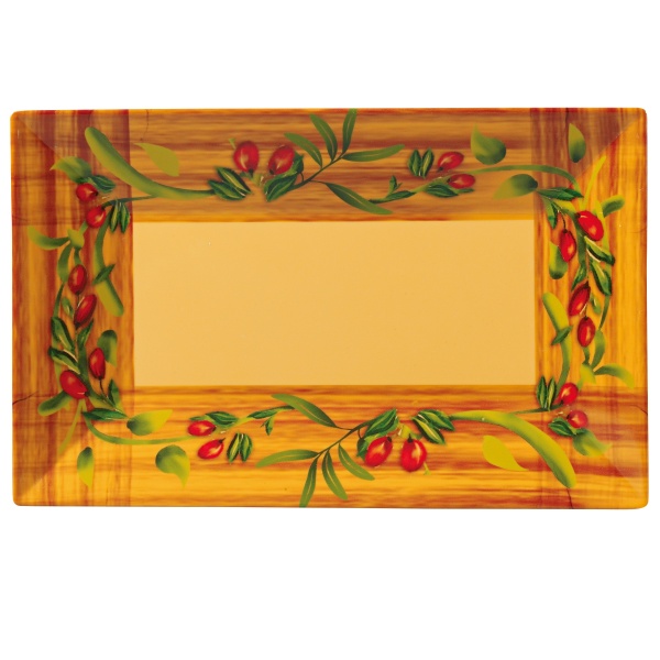 OL-218 Olive 18" X 10 1/2" Rectangular Plate