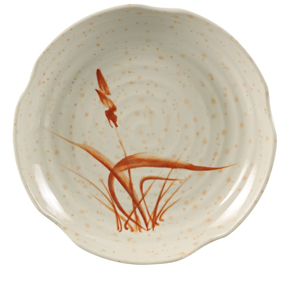 OR-1806 Orchis 6" Lotus Shape Plate Gold Orchis