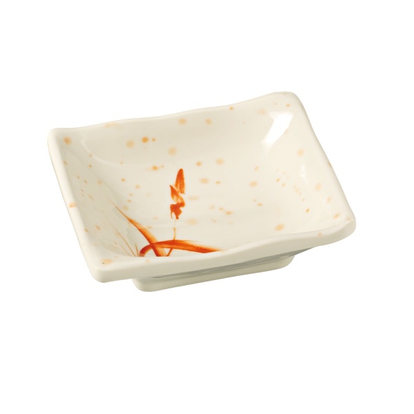 OR-2404 Orchis 4" Square Sauce Dish Gold Orchis 3.5 oz