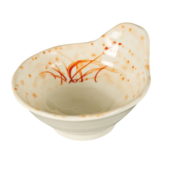 OR-3601 Orchis 4 1/2" Soup Bowl ( With Ear )  Gold Orchis 8 oz