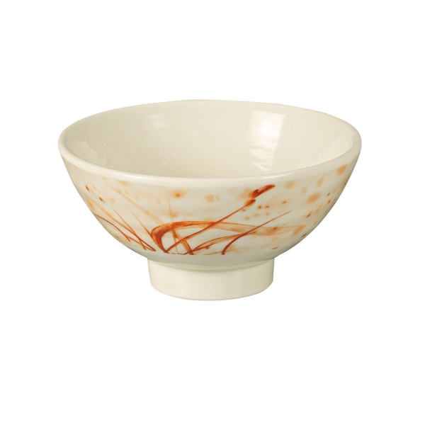 OR-5705 Orchis 4 3/4" X 2 1/2"H Rice Bowl Gold Orchis 10 oz