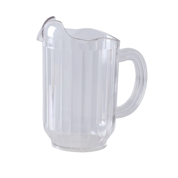 PC-060C Pitcher 3 Spout Plastic Pitcher Clear 60 oz