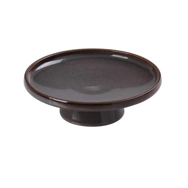 PK-607 Peacock 7-1/2" X 2-1/2" Footed Dessert Plate