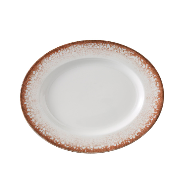 Porto 12" X  9 1/2" X 1" Oval Plate