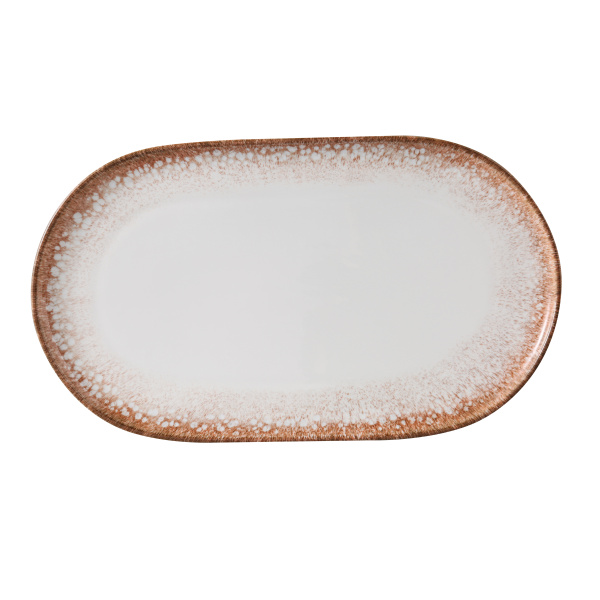 Porto 15 1/2" X 9" X 1" Coupe Oval Plate