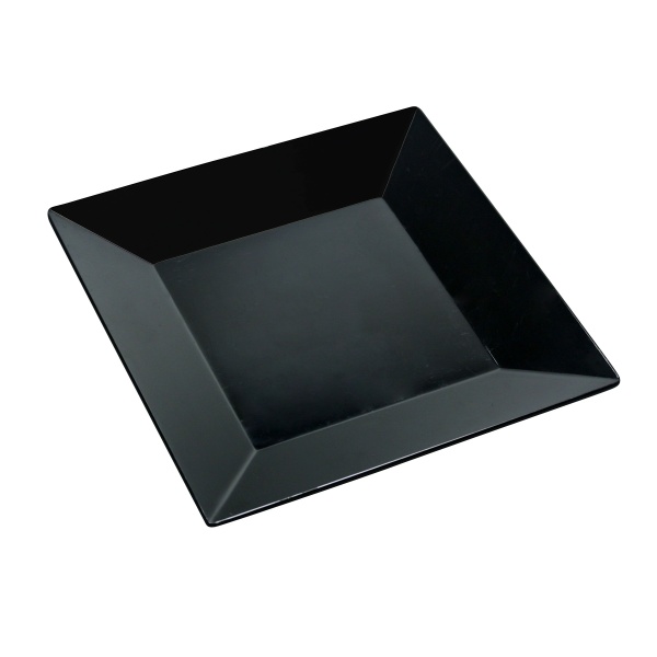 RM-106BK Rome 6" Square Plate Black