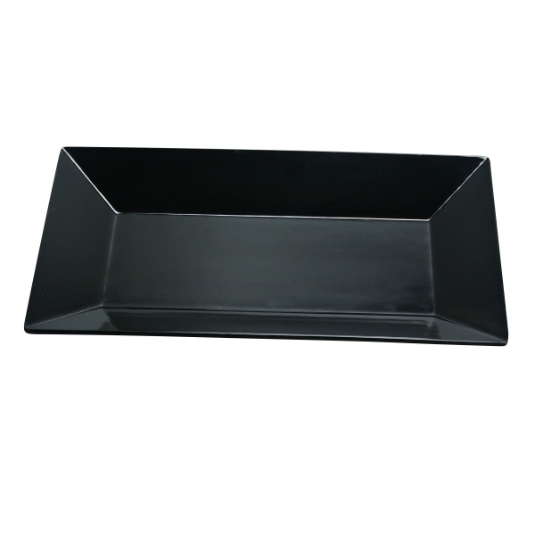 RM-210BK Rome 10" X 6" Rectangular Plate Black