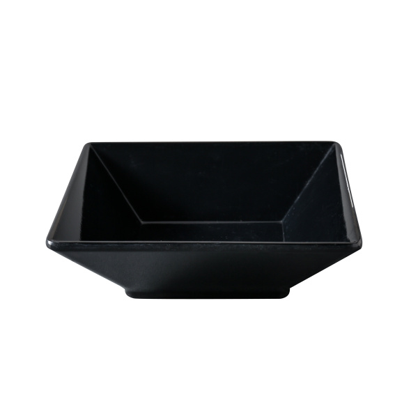 RM-306BK Rome 6" X 1 3/4"H Deep Square Plate 14 oz Black