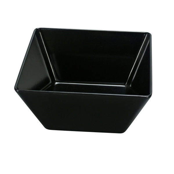 RM-405BK Rome 5" X 2 3/4"H Square Bowl 18 oz Black