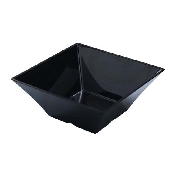 RM-4107BK Rome 7 1/2" X 3 1/2"H Square Bowl 2 Qt