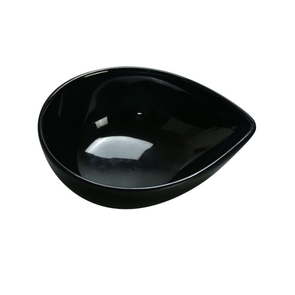 RM-706BK Rome 5 3/4" X 4 1/2" X 2" Waterdrop Shape Dish Black 10 oz