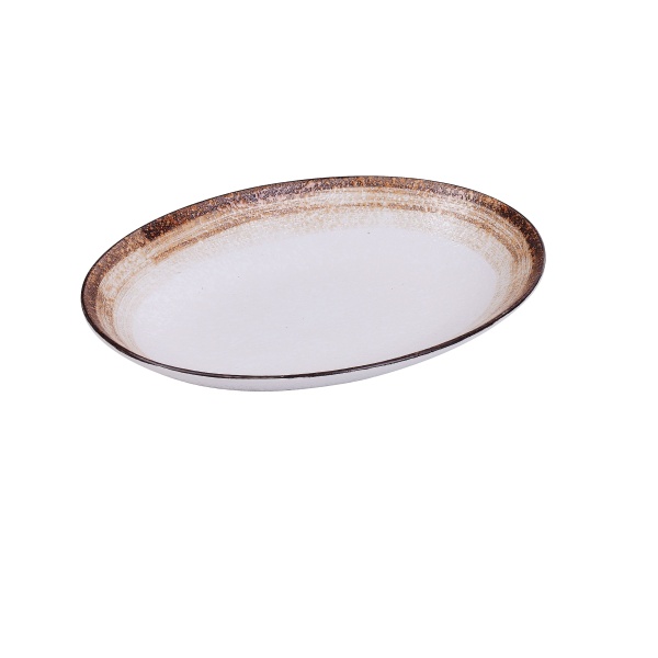 RO-2912 Rockeye-2 12" X 9" X 1 3/4" Deep Oval Plate 28 oz