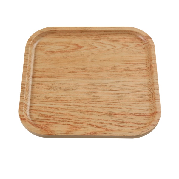 WD-2110 Wooden Tray 9 3/4" Square Plate