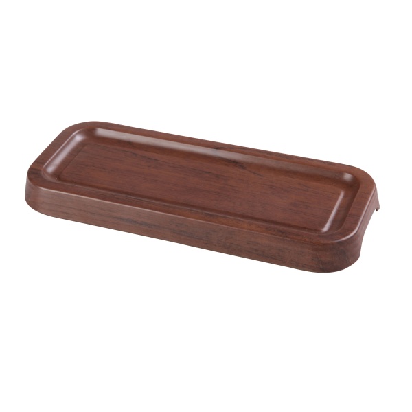 WL-410 Woodland 10 1/4" X 4" X 3/4" Rectangular Tray With Foot