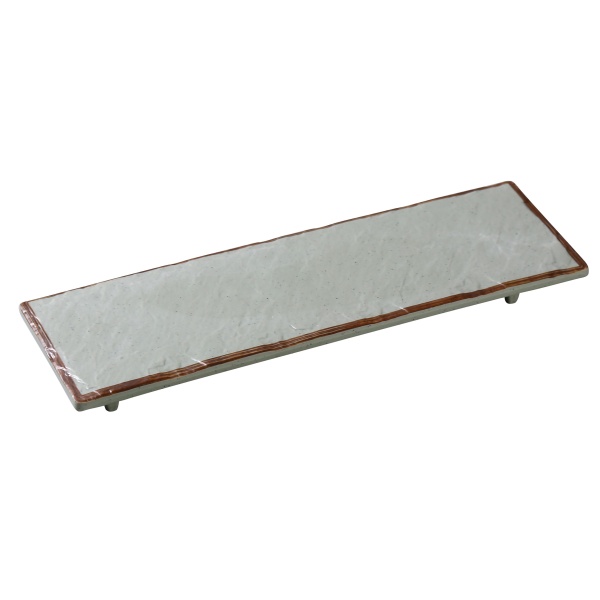 YO-4012 Yoto 12" X 4" X 3/4" Rectangular Display Plate With Foot